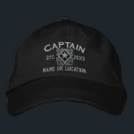 Personalized Sea Captain Nautical Star Embroidery Embroidered Hat<br><div class="desc">A classic crossed anchors nautical style with a star applique,  a custom personalized embroidered cap for a captain of special occasions. 
 
 


 
Use the "Ask this Designer" link to contact us with your special design requests or for some assistance with any of your customization needs.</div>