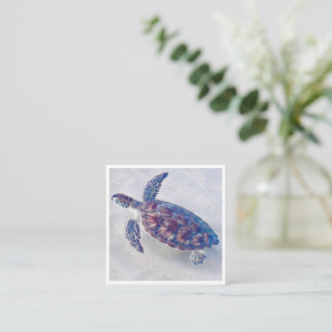 Personalized Sea turtle mini notecards