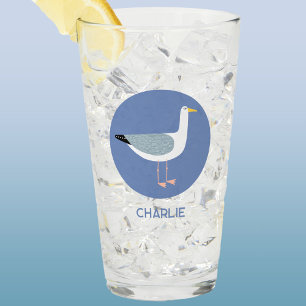 Personalized Seagull Glass