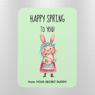Personalized Secret Buddy Happy Spring Flexible Magnet