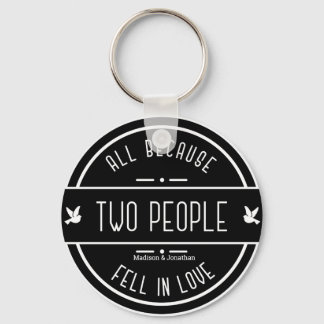Personalized Sentimental Wedding Couple Keychain