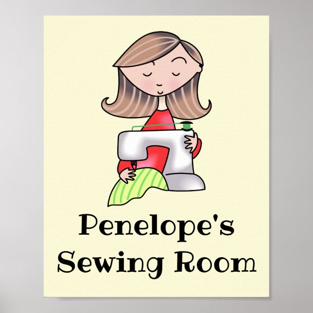 Personalized Sewing Room Poster (Front)