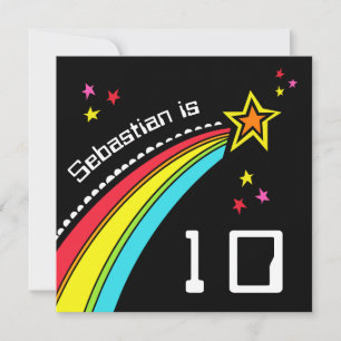 Personalized Shooting Star Birthday Invitation