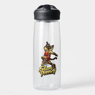 Personalized Siamese Basketball Cat Water Bottle