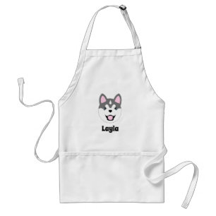 Personalized Siberian Husky Dog Apron