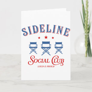 Personalized Sideline Social Club Sports Mom T Shi Card