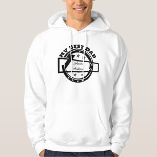 Personalized Simple Cool Logo My Best Dad Hoodie
