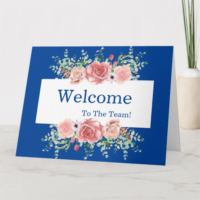 Personalized simple Elegant Welcome Card (Front)