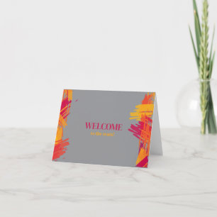 Personalized simple Elegant Welcome to the team Card
