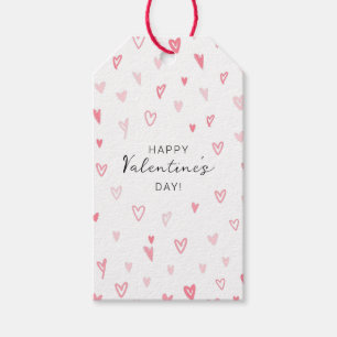 Personalized Simple Heart Patterned Valentine's  Gift Tags