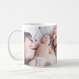 personalized simple monogram name first christmas coffee mug