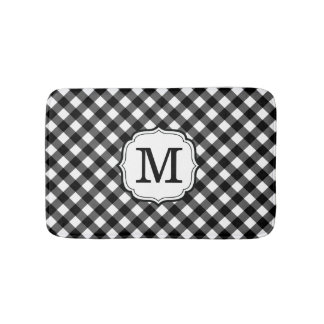 Personalized Single Initial Monogram Bath Mat