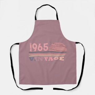 Personalized sixty vintage 60th birthday party apron