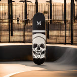 Personalized Skeleton Birthday Halloween Party Skateboard<br><div class="desc">Turn heads at your next Halloween or birthday celebration with the Personalized Skeleton Birthday Halloween Party Skateboard. This custom skateboard features a spooky skeleton design that’s perfect for adding a festive touch to your ride. Personalize it with a name or message to make it a one-of-a-kind gift or party favor....</div>