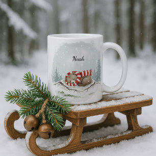 Personalized Sleeping Bear Winter Coffee Cup Cus