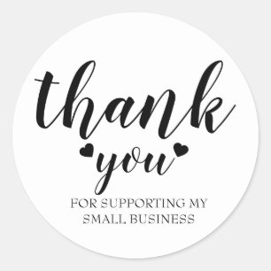 Personalized small business thank you Label
