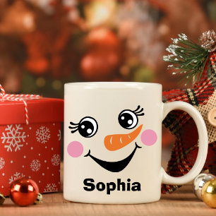 Personalized Snowman Mug with Custom Name