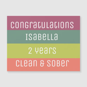 personalized sobriety 12 step recovery custom card