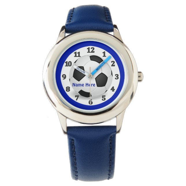 PERSONALIZED Soccer Watch for Kids or Adults (Front)