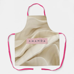 Personalized Soft Cream Abstract Minimal Flow  Apron