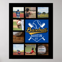 Personalized Softball Photo Collage Name Team #