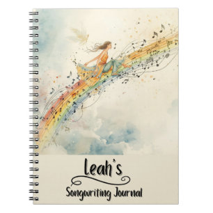 PERSONALIZED Songwriting Journal, Spiral Bound Notebook