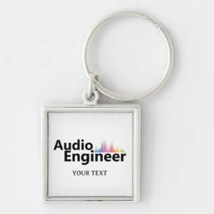 Personalized Sound Engineer Audio Engineering Key Ring