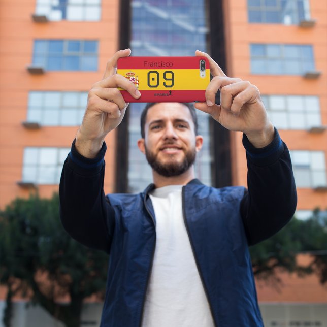 Personalized Spain National Soccer Graphic Athlete iPhone Case (Creator Uploaded)