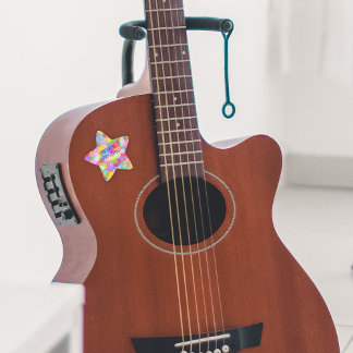 PERSONALIZED SPARKLY COLOURED MERRY CHRISTMAS STAR STICKER