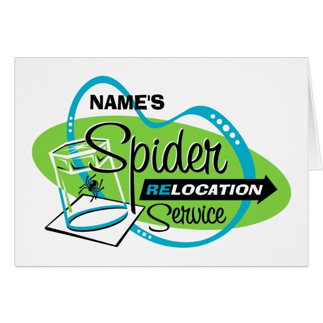 PERSONALIZED Spider Relocation Service (Front Horizontal)