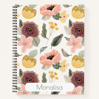 Personalized Spiral Notebook – Kids School Noteboo