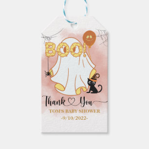 Personalized Spooky Boo Baby shower Gift Tags
