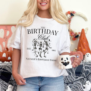 Personalized Spooky Halloween Group Birthday Party T-Shirt