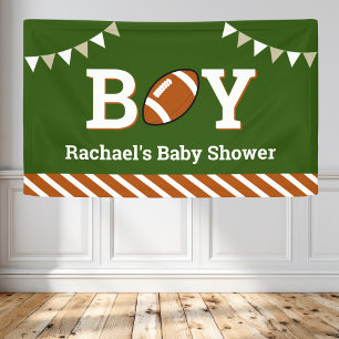 Personalized Sports Boy Football Baby Shower Banner