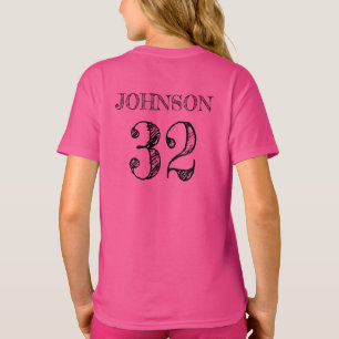 Personalized Sports Name Number T-Shirt