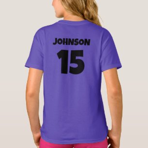 Personalized Sports Name Number T-Shirt