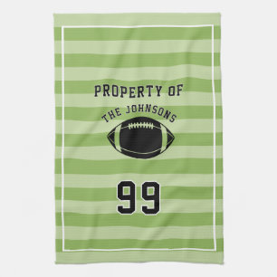 Personalized Sports Towel   Custom Football Player