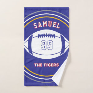 Personalized Sports Towel Custom Football Player