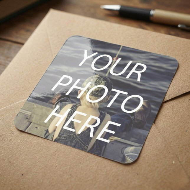 Personalized Square Photo Sticker Sheet (Stick with what you love.)