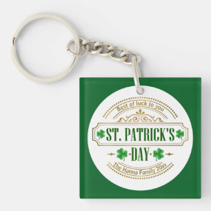 Personalized St. Patrick's Day I Luck of the Irish Key Ring