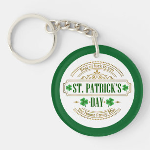 Personalized St. Patrick's Day I Luck of the Irish Key Ring