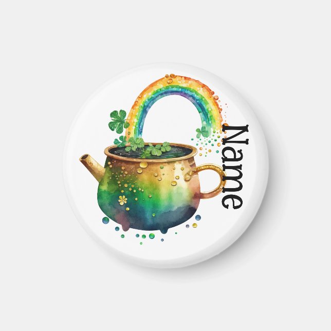 Personalized st. Patrick's day rainbow  Magnet (Front)