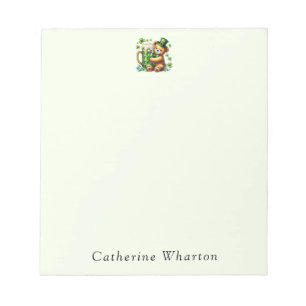 Personalized St. Patrick's Name Monogram Notepad