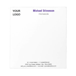 Personalized Stationery Branded Business Notepad