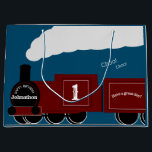Personalized steam train birthday large gift bag<br><div class="desc">Personalized steam train large birthday gift bag.
Perfect for those who love railways or for boys who love trains.
To customize the name and change shown,  click personalize.</div>