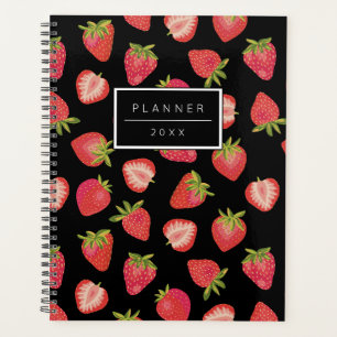 Personalized Strawberry Pattern 2023 Planner