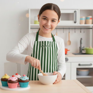 Personalized Stripe Apron for Kids and Adults