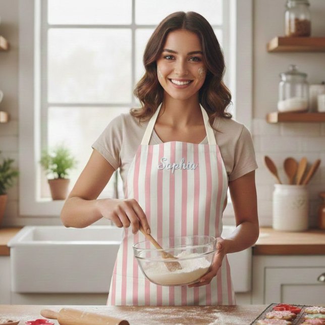 Personalized Stripe Apron for Kids and Adults (Creator Uploaded)