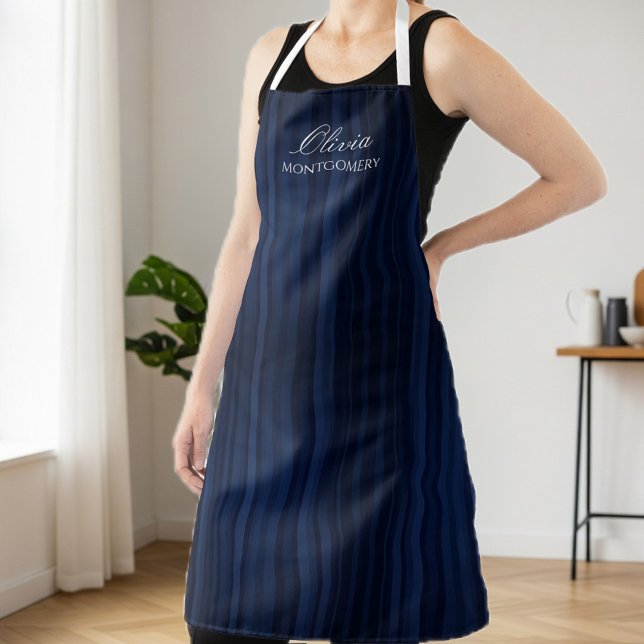 Personalized Striped Apron | Custom Unisex Work (Creator Uploaded)