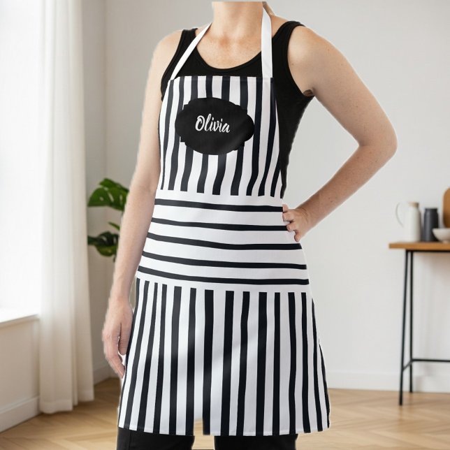 Personalized Striped Apron for Her | Custom  (Creator Uploaded)